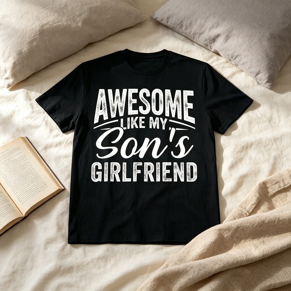Vintage Fashion Font - Lustiges Familien-Humor-Zitat Grafik-T-Shirt, Unisex Rundhals-Kurzarm-T-Shirt, Vintage-Schrift