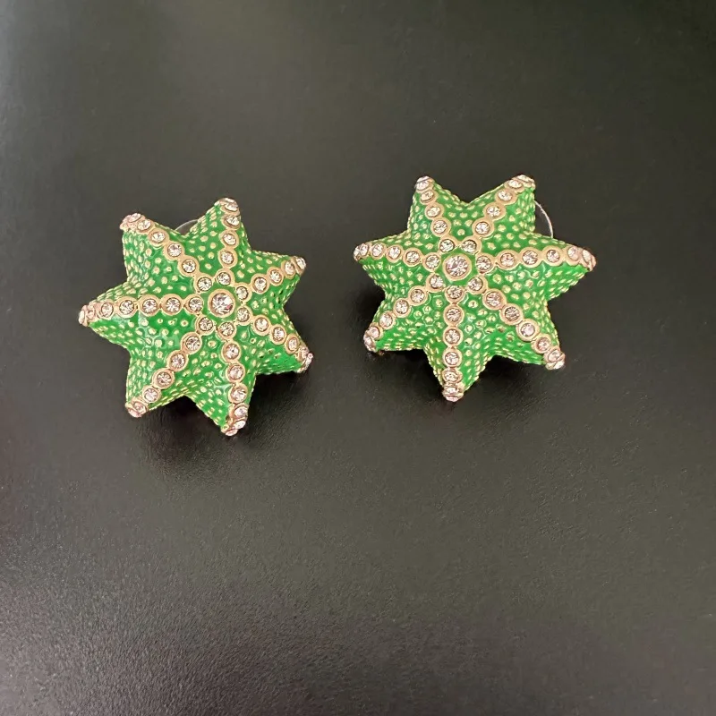 Vintage Fashion Runway - Modeschmuck Runway New Star und grüne