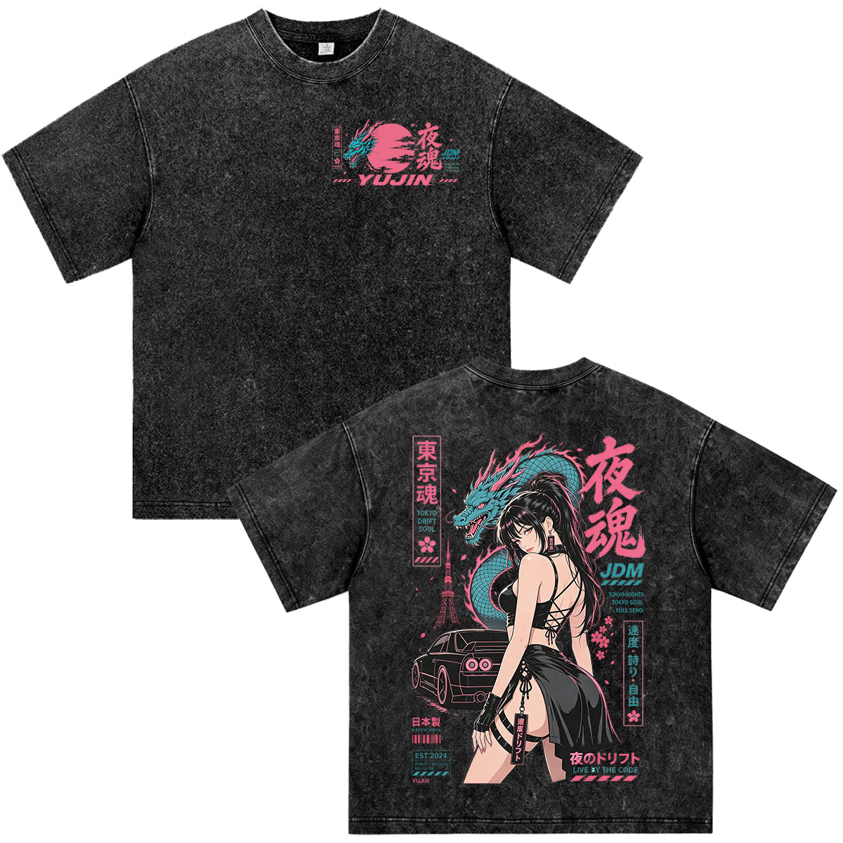 Vintage Fashion Tokyo - Anime Initial D Drift Tokyo Dragon
