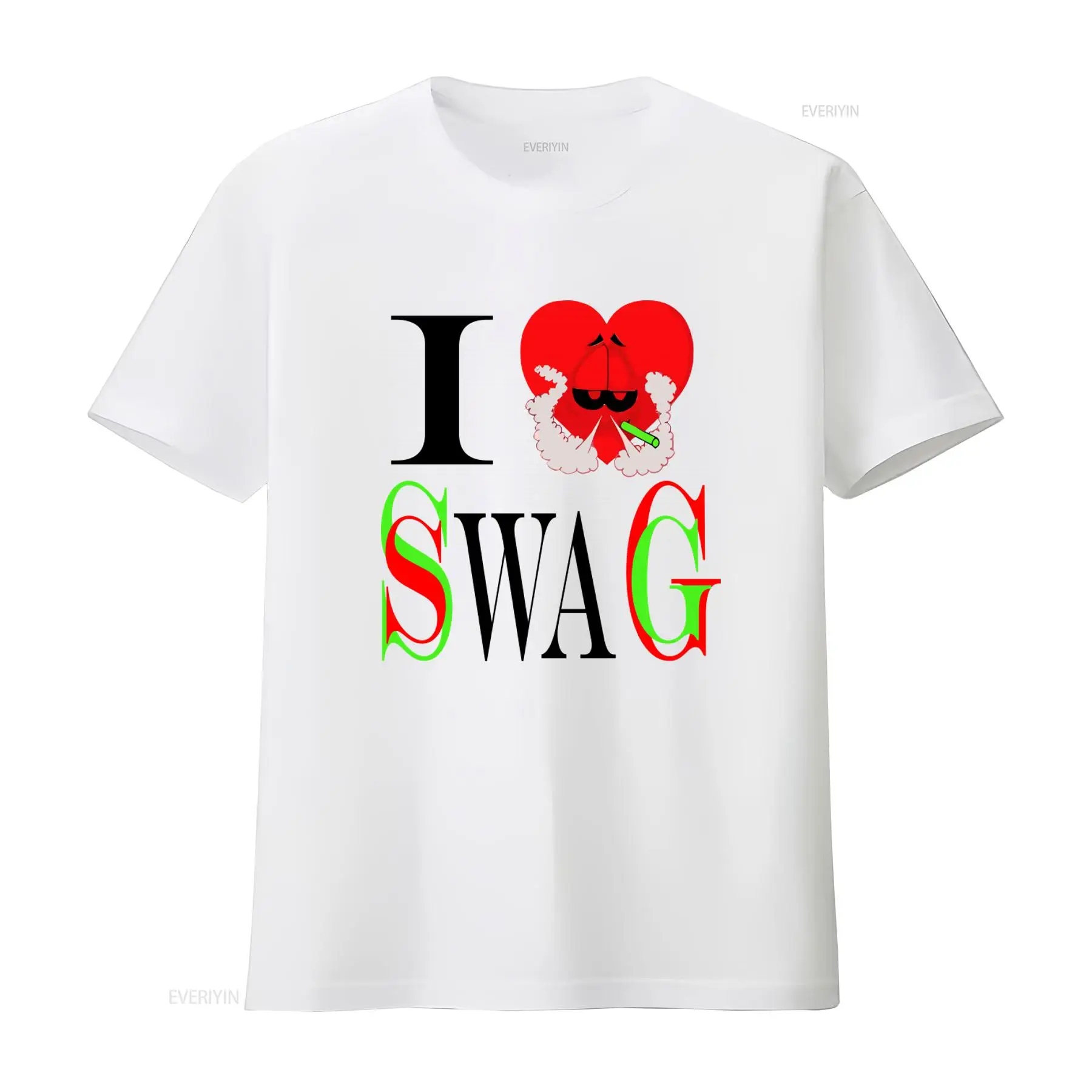 Vintage Fashion Looks - I Swag T-Shirt mit Herz-Print im