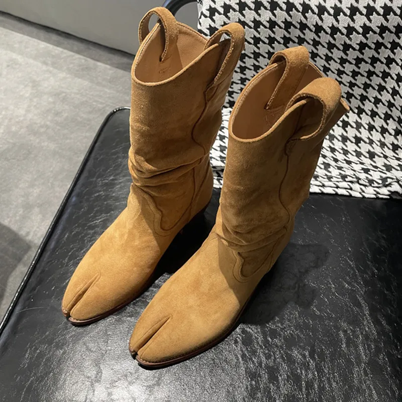Vintage Fashion Design - Mode Vintage Stiefel Split Toes Koreanische