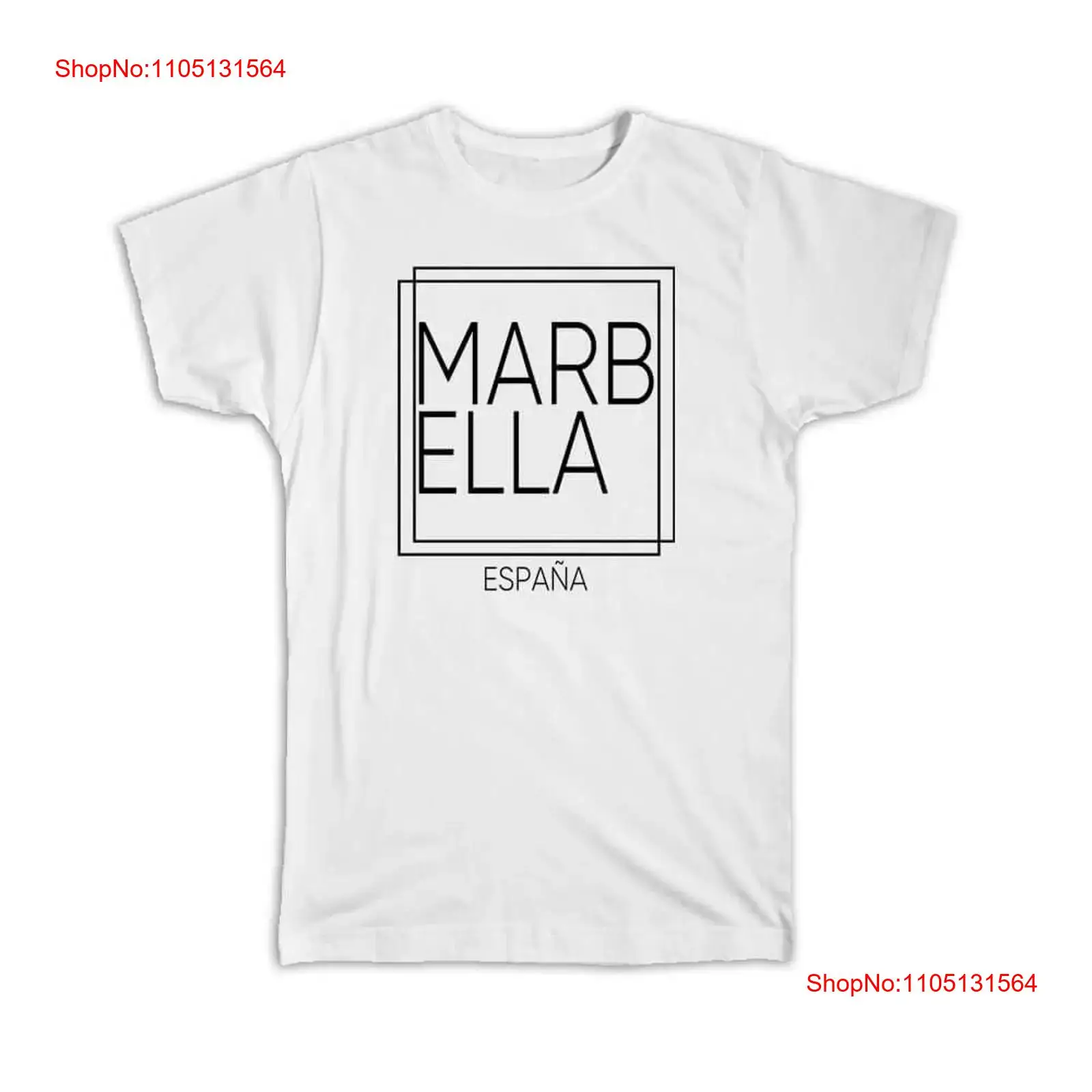 Vintage Fashion Font - T-Shirt MARBELLA Spanien, quadratisch, modern, minimalistisch,