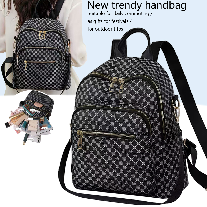 Vintage Fashion Patterns - Schicker Vintage-Rucksack mit geometrischem Muster aus
