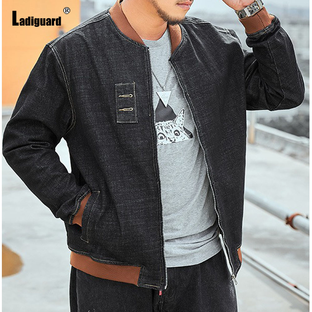 Patchwork Jean Jacket - Ladi guard Plus Size 7xl Herren