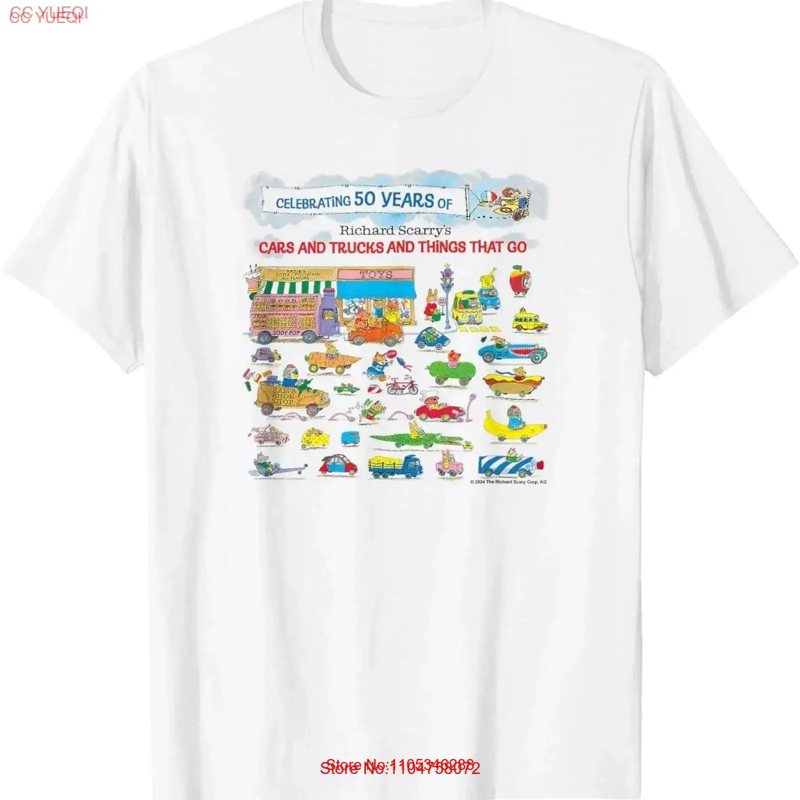 Vintage Fashion Years - Richard Scarry 50 Year Banner T-Shirt,