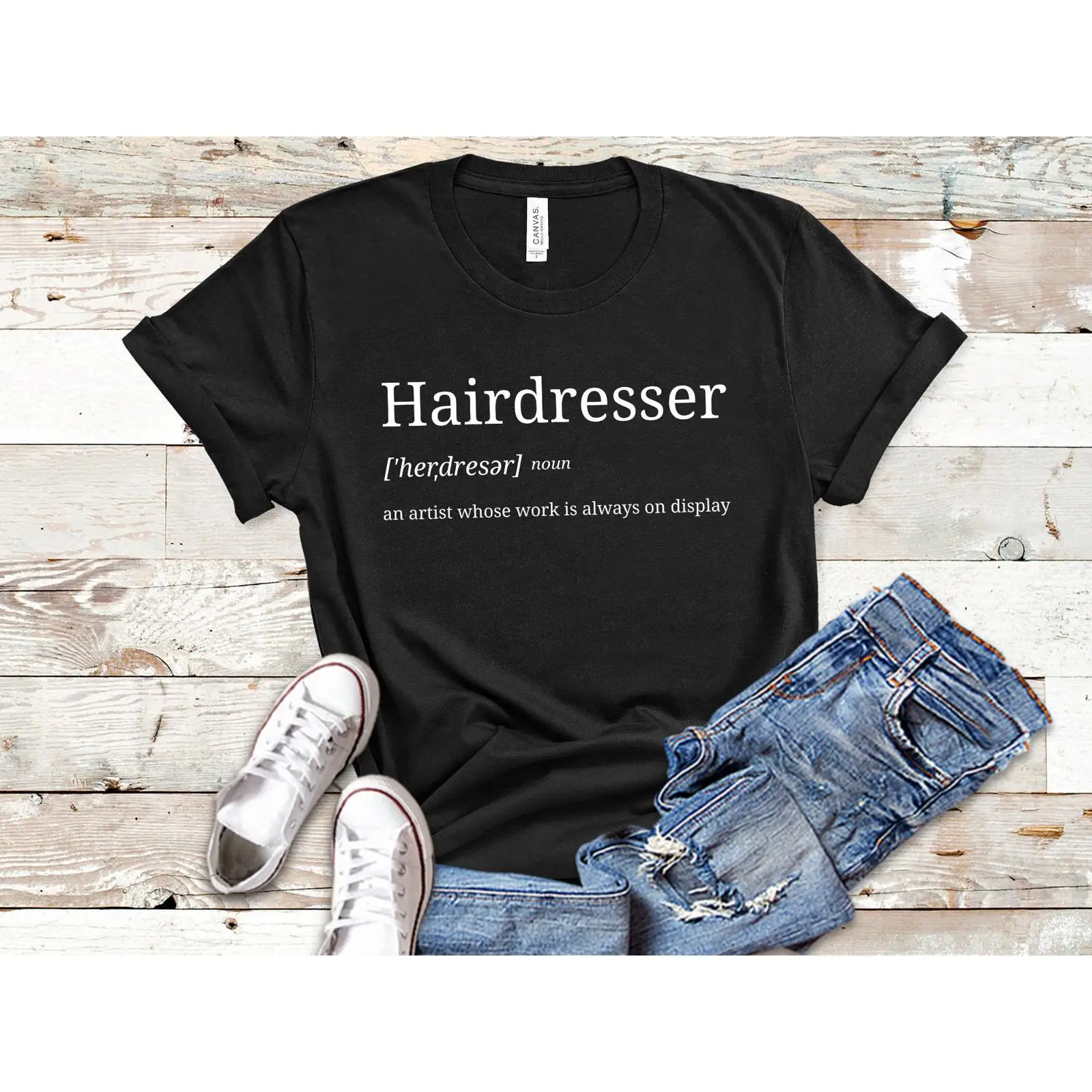Vintage Fashion Quotes - Friseur-T-Shirt, Friseur- und Haarstylist-T-Shirt mit Zitat,