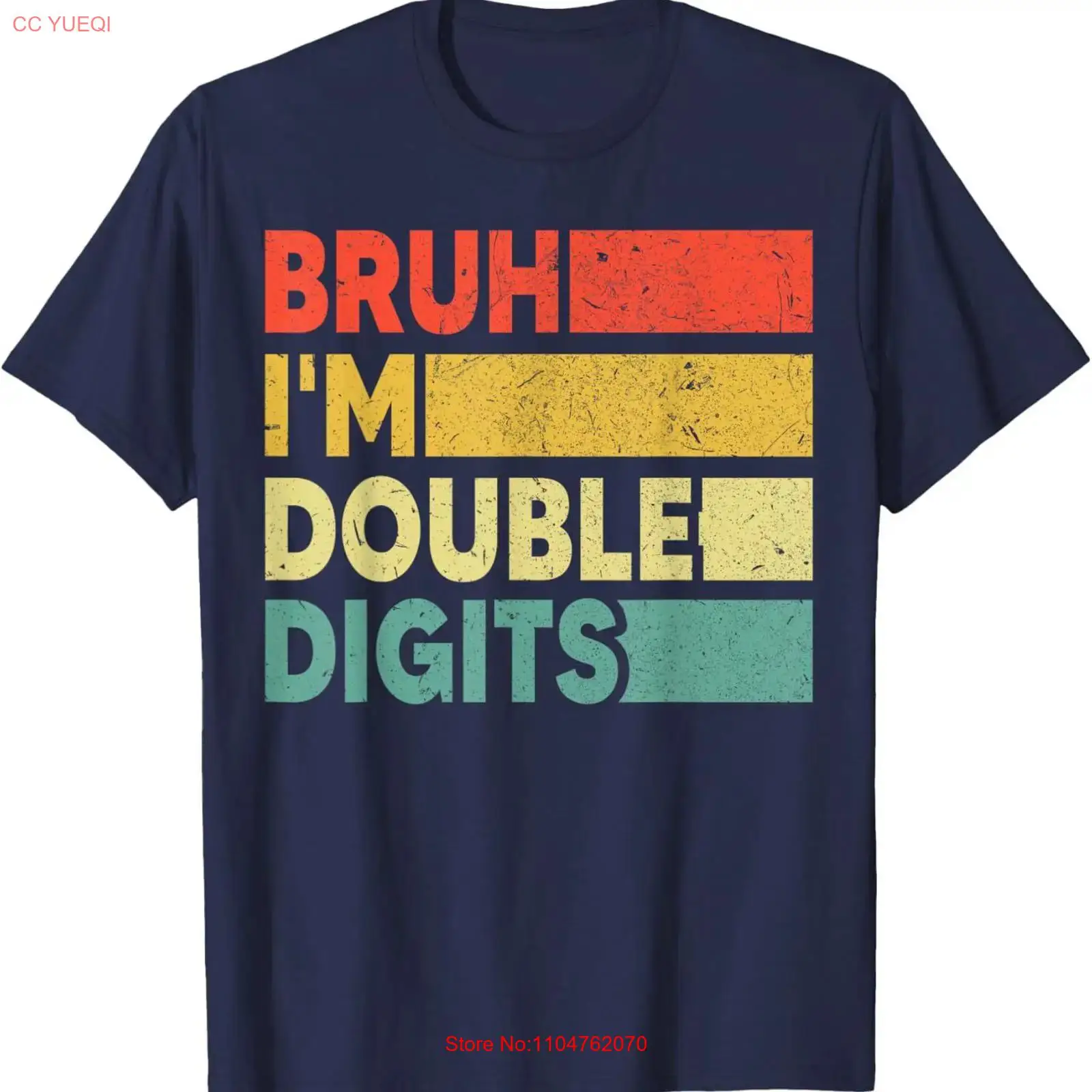 Vintage Fashion Years - T-Shirt zum 10. Geburtstag, Bruh, ich