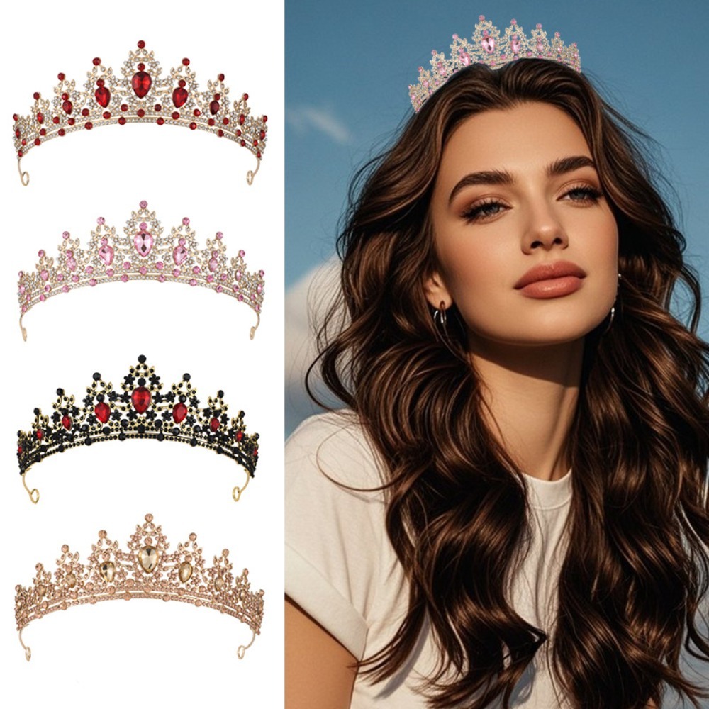 Vintage Fashion Accessories - Vintage Blatt- und Rankenmuster Versilberte Strass-Brautkrone