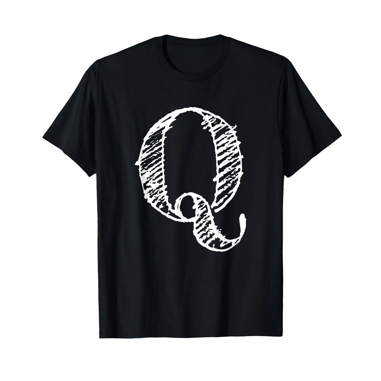 Vintage Fashion Font - T-Shirt mit großem, fett gedrucktem Buchstaben