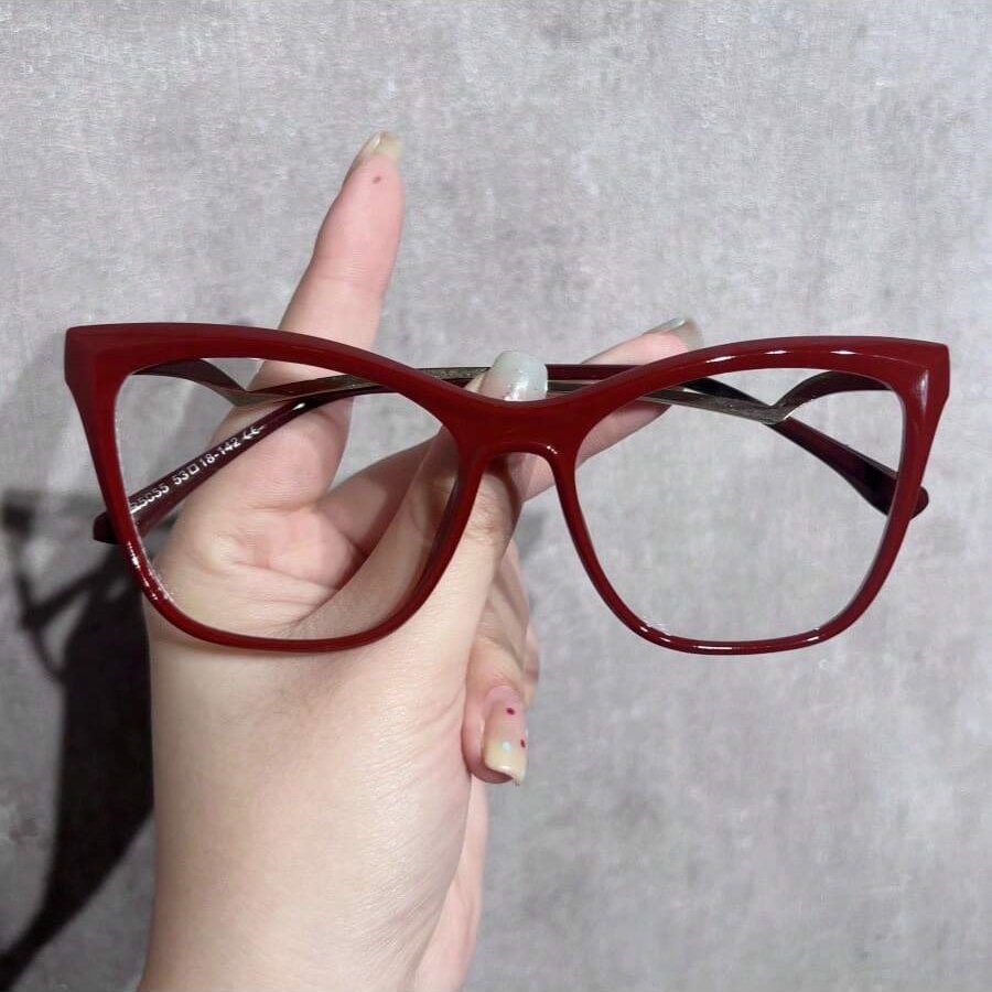 Vintage Fashion Looks - 1 Stück Damen Modische schlichte Brille