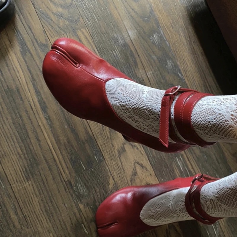 Vintage Fashion Design - 2026 Vintage Frühjahrsmode Split-Toe Damen Pumps