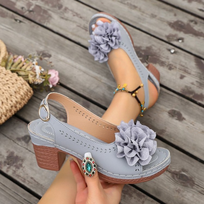 Vintage Blumenverzierte Peep-T – Vintage Fashion Heels Bewertung und Preis