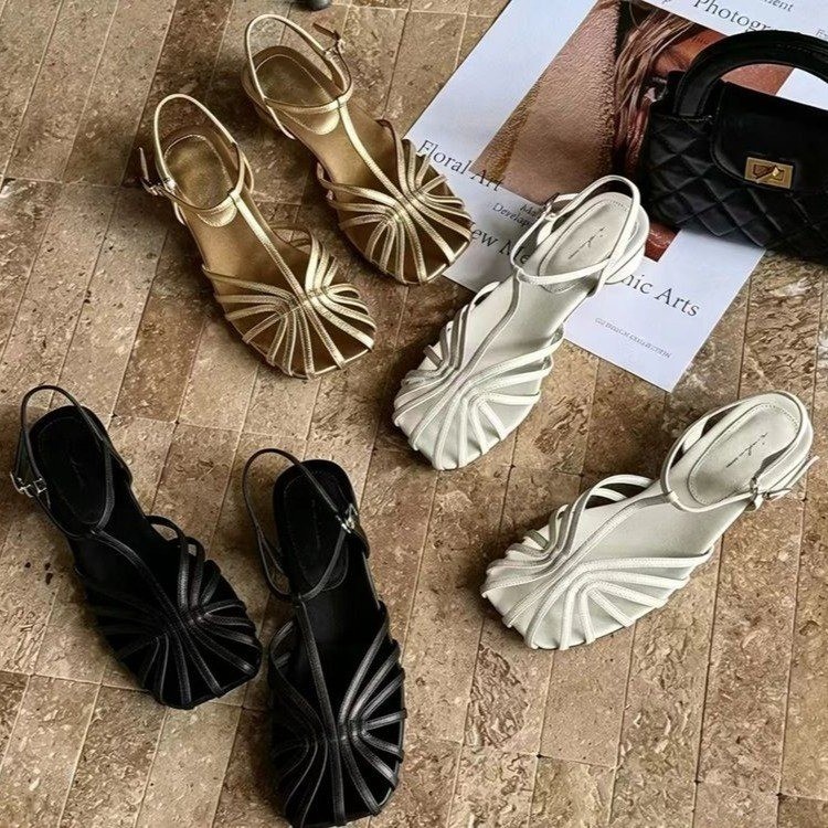 Französische Vintage-Sandalen  – Vintage Fashion Heels Bewertung und Preis