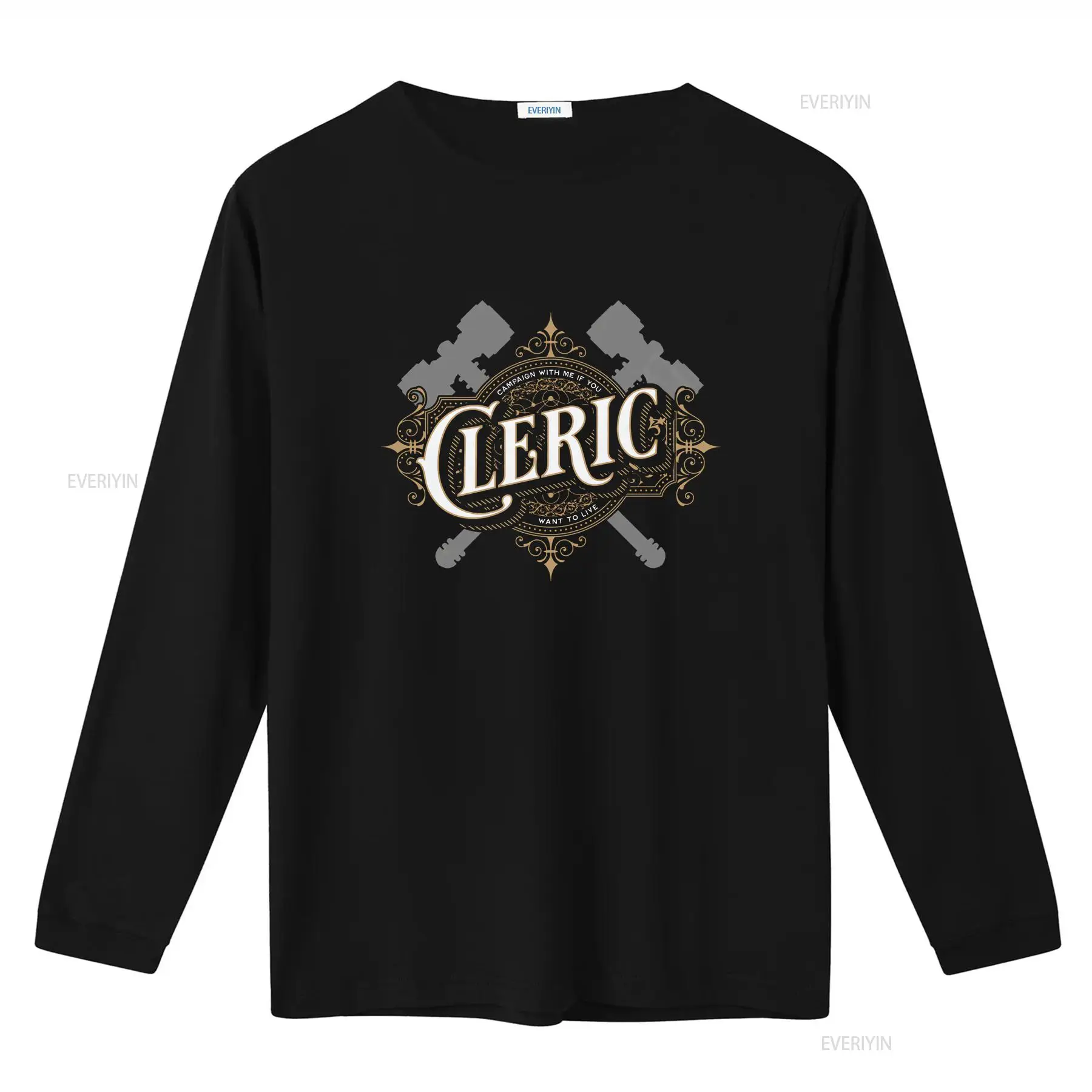 DnD Cleric T-Shirt mit Retro-S – Vintage Fashion Font Bewertung und Preis