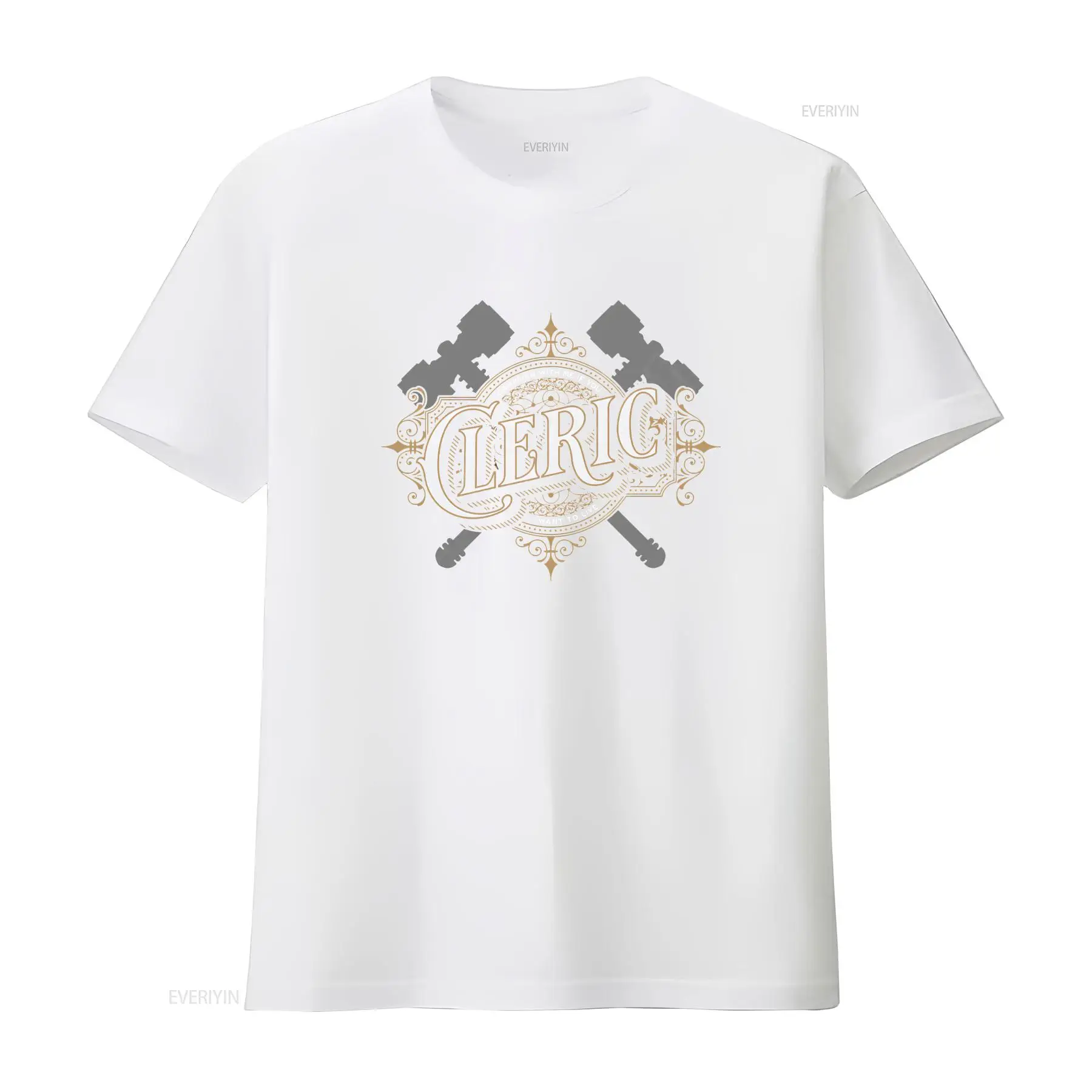 DnD Cleric T-Shirt mit Retro-S – Vintage Fashion Font Bewertung und Preis