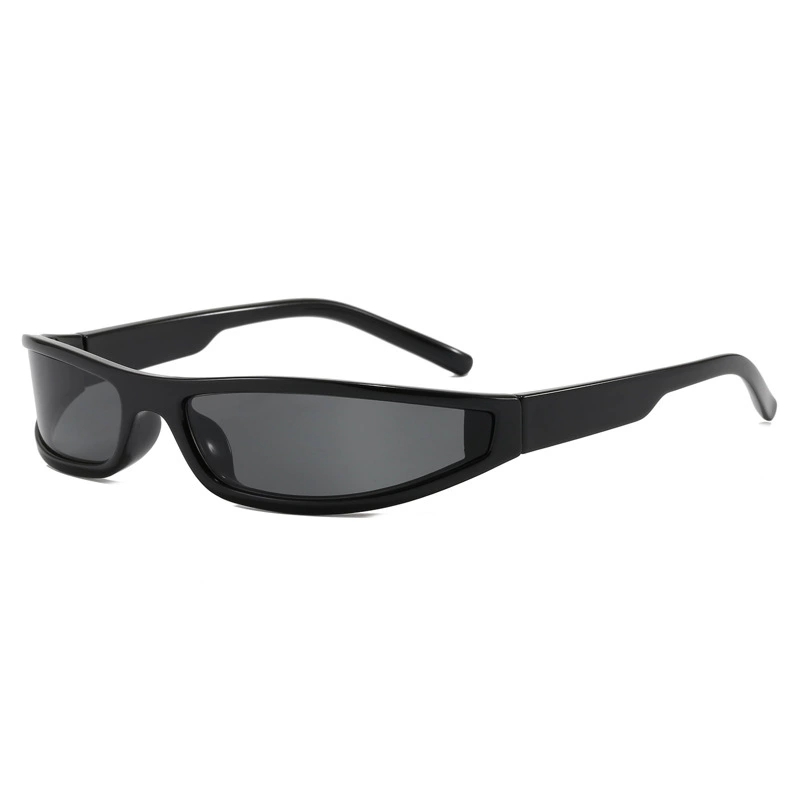 Y2K Schmale Rechteckige Wrap-A – Vintage Fashion Glasses Bewertung und Preis