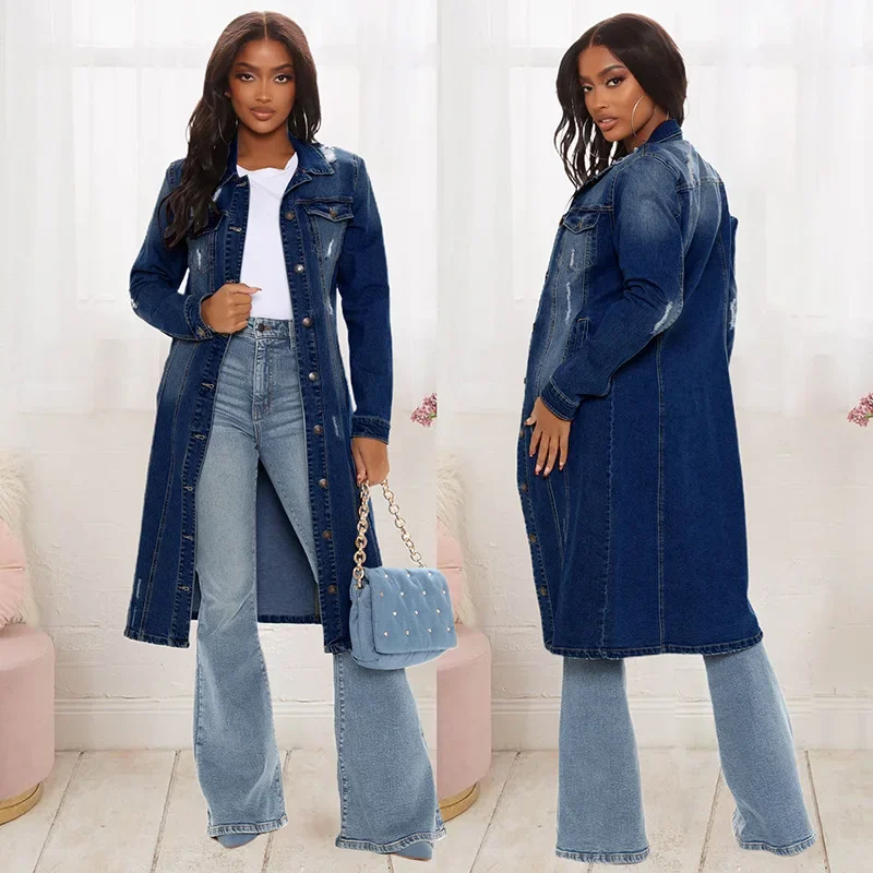 Baumwolle Denim Mantel Frauen  – Patchwork Jean Jacket Bewertung und Preis