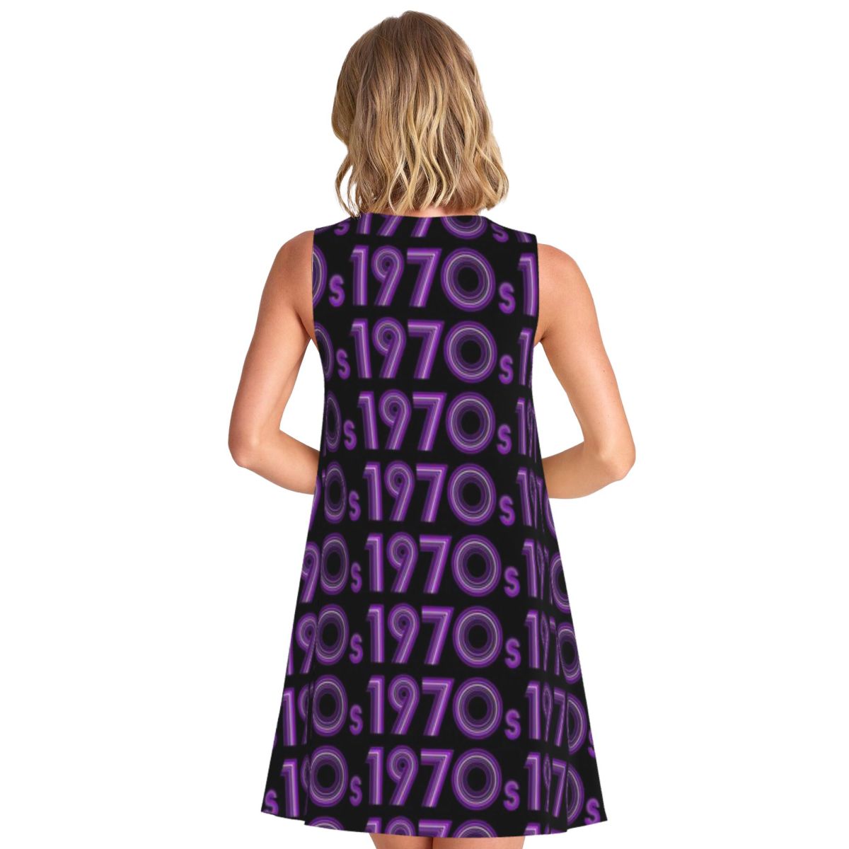 1970er Vintage Lila Disco-Schr – Vintage Fashion Font Bewertung und Preis