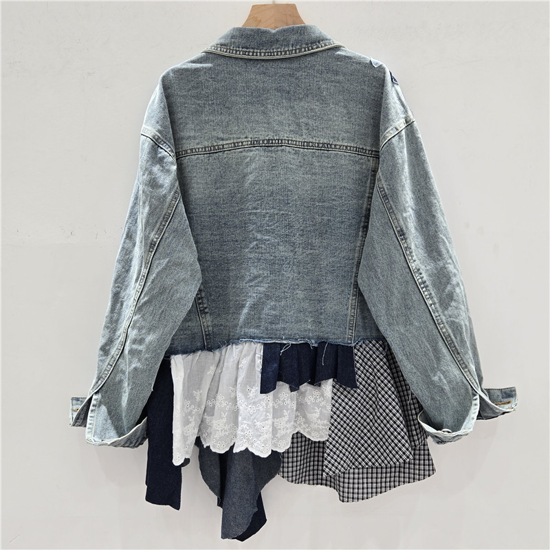 SuperAen Herbst 2025, neue Dam – Patchwork Jean Jacket Bewertung und Preis