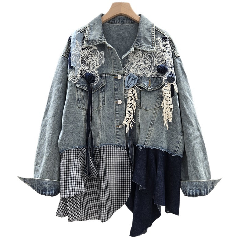 SuperAen Herbst 2025, neue Dam – Patchwork Jean Jacket Bewertung und Preis