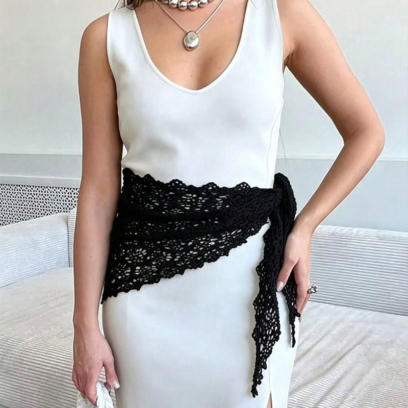 Gehäkelter Spitzen-Dreieckssch – Vintage Fashion Looks Bewertung und Preis