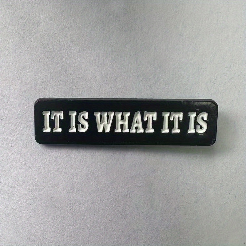 „It Is What It Is“ Buchstaben- – Vintage Fashion Quotes Bewertung und Preis