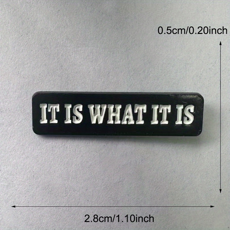 „It Is What It Is“ Buchstaben- – Vintage Fashion Quotes Bewertung und Preis