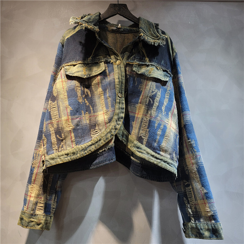 WTHT Mode frauen Unregelmäßige – Patchwork Jean Jacket Bewertung und Preis