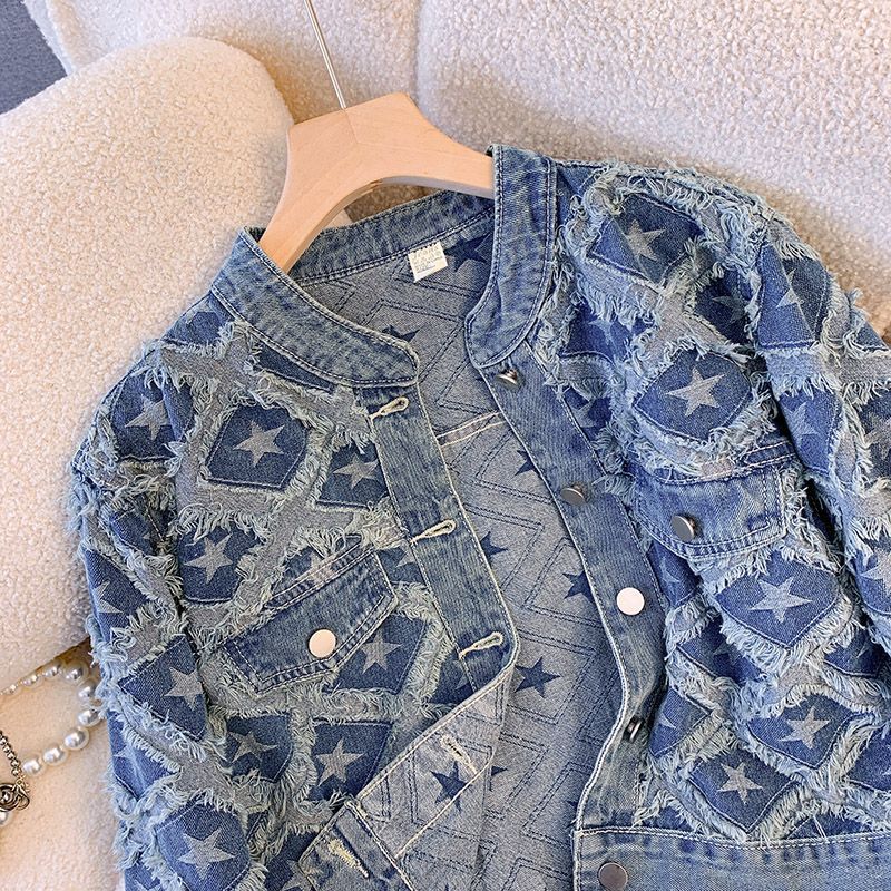 Mantel Frauen Denim Mäntel Run – Patchwork Jean Jacket Bewertung und Preis
