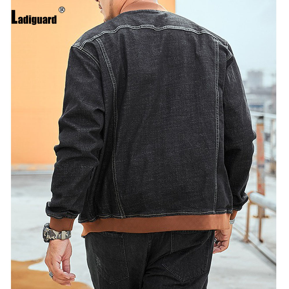 Ladi guard Plus Size 7xl Herre – Patchwork Jean Jacket Bewertung und Preis