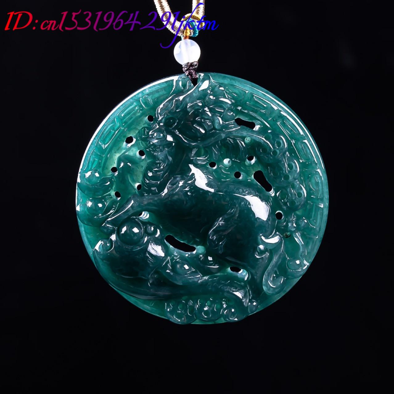 Burmesischer Jadeit-Drachenanh – Vintage Fashion Accessories Bewertung und Preis
