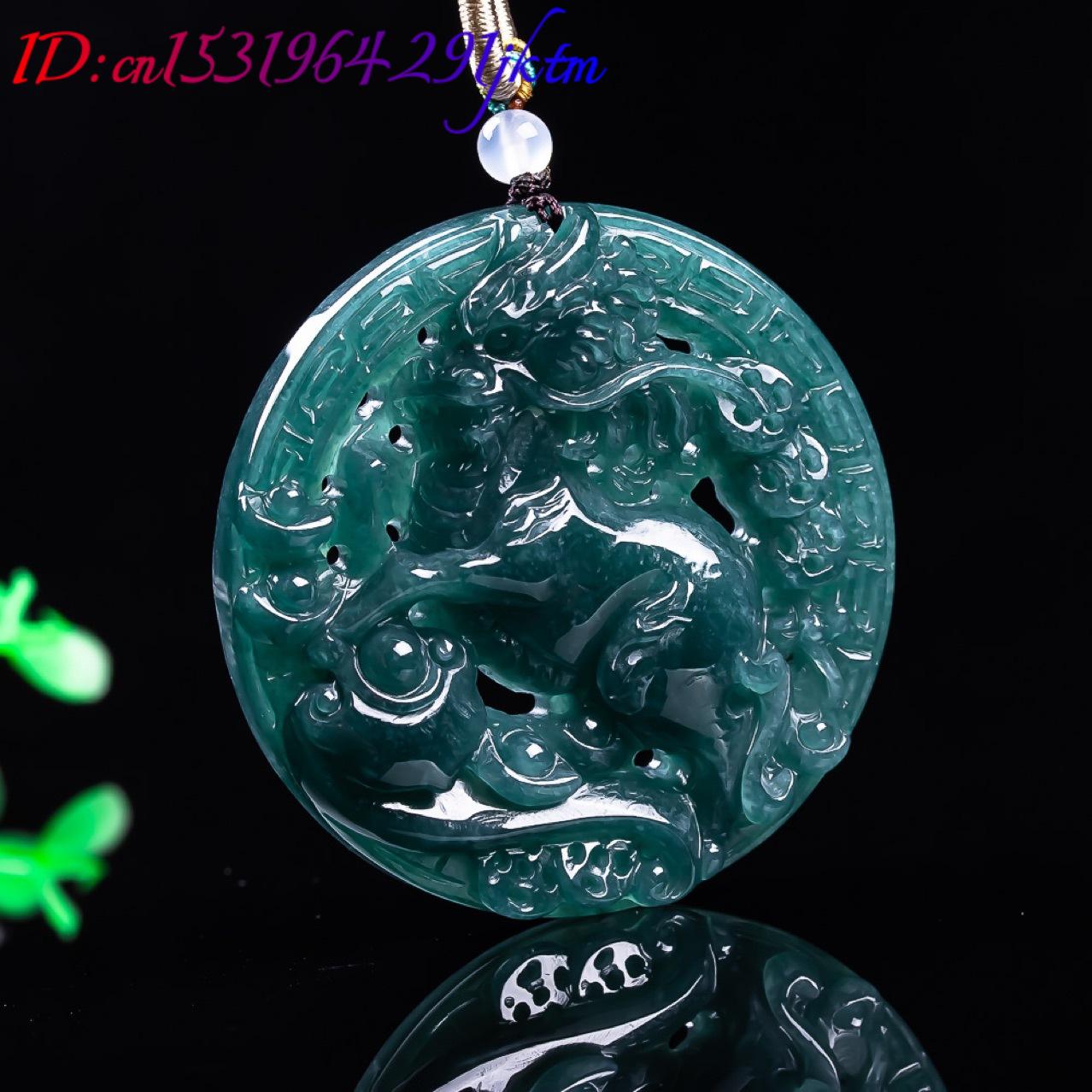 Burmesischer Jadeit-Drachenanh – Vintage Fashion Accessories Bewertung und Preis