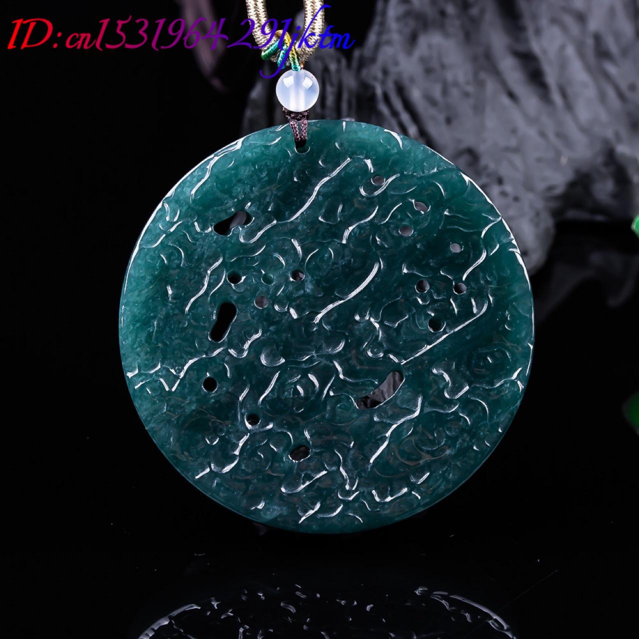 Burmesischer Jadeit-Drachenanh – Vintage Fashion Accessories Bewertung und Preis
