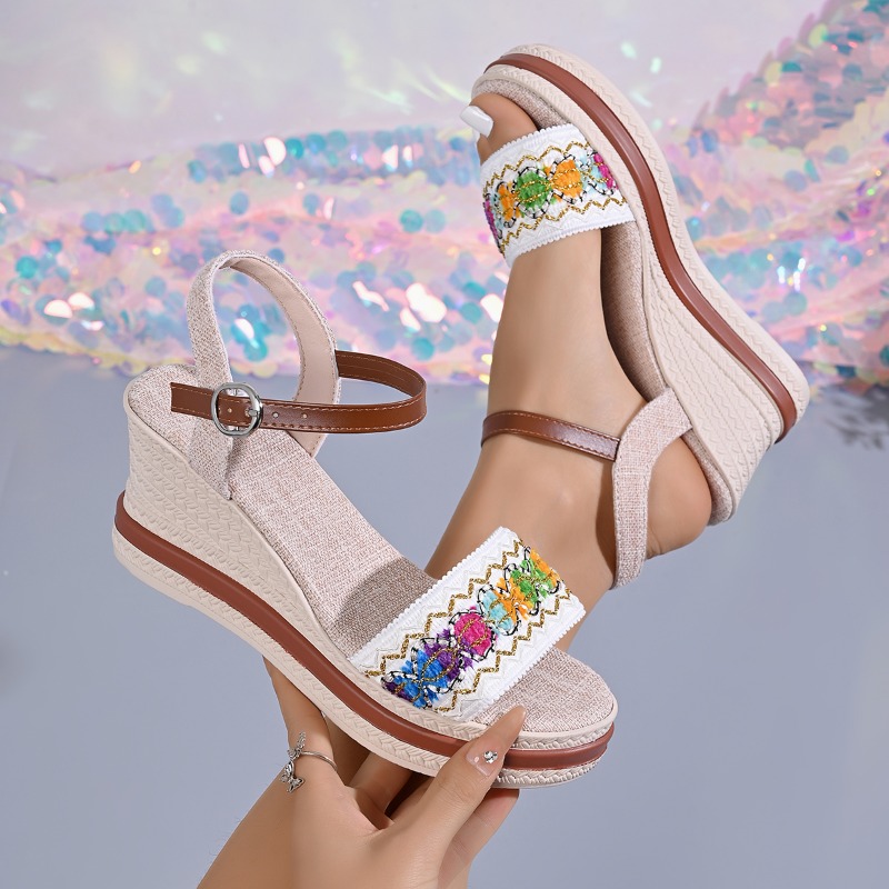 Sommerliche Boho-Stil Geflocht – Vintage Fashion Heels Bewertung und Preis