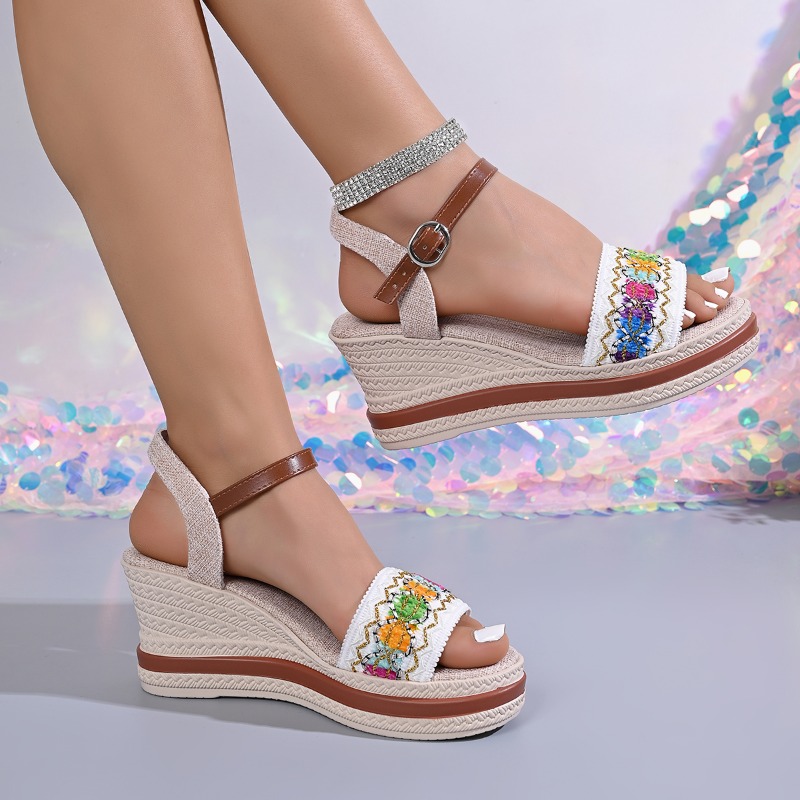 Sommerliche Boho-Stil Geflocht – Vintage Fashion Heels Bewertung und Preis