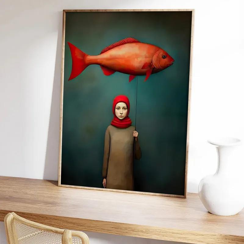 Mode Fisch Leinwand Malerei Dr – Vintage Vogue Fashion Poster Bewertung und Preis