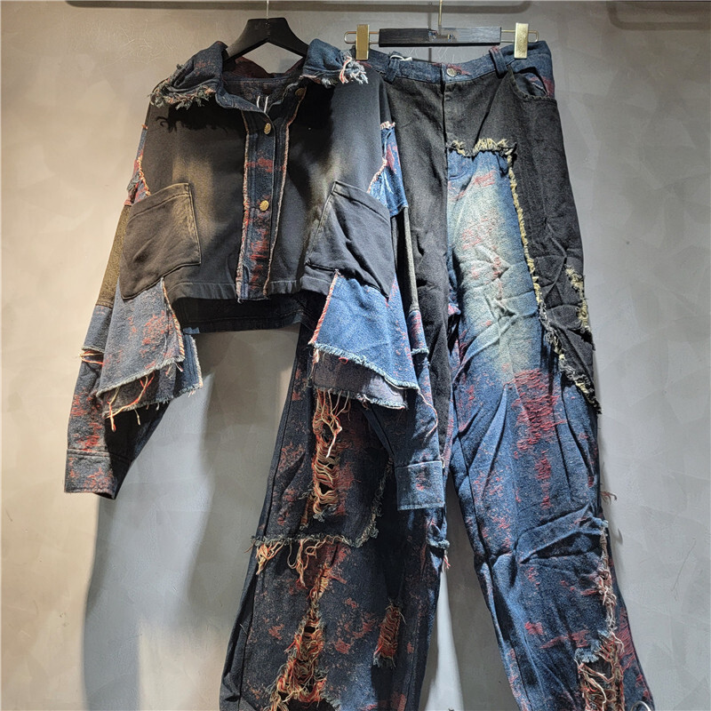 WTHT Neue Mode frauen Patchwor – Patchwork Jean Jacket Bewertung und Preis
