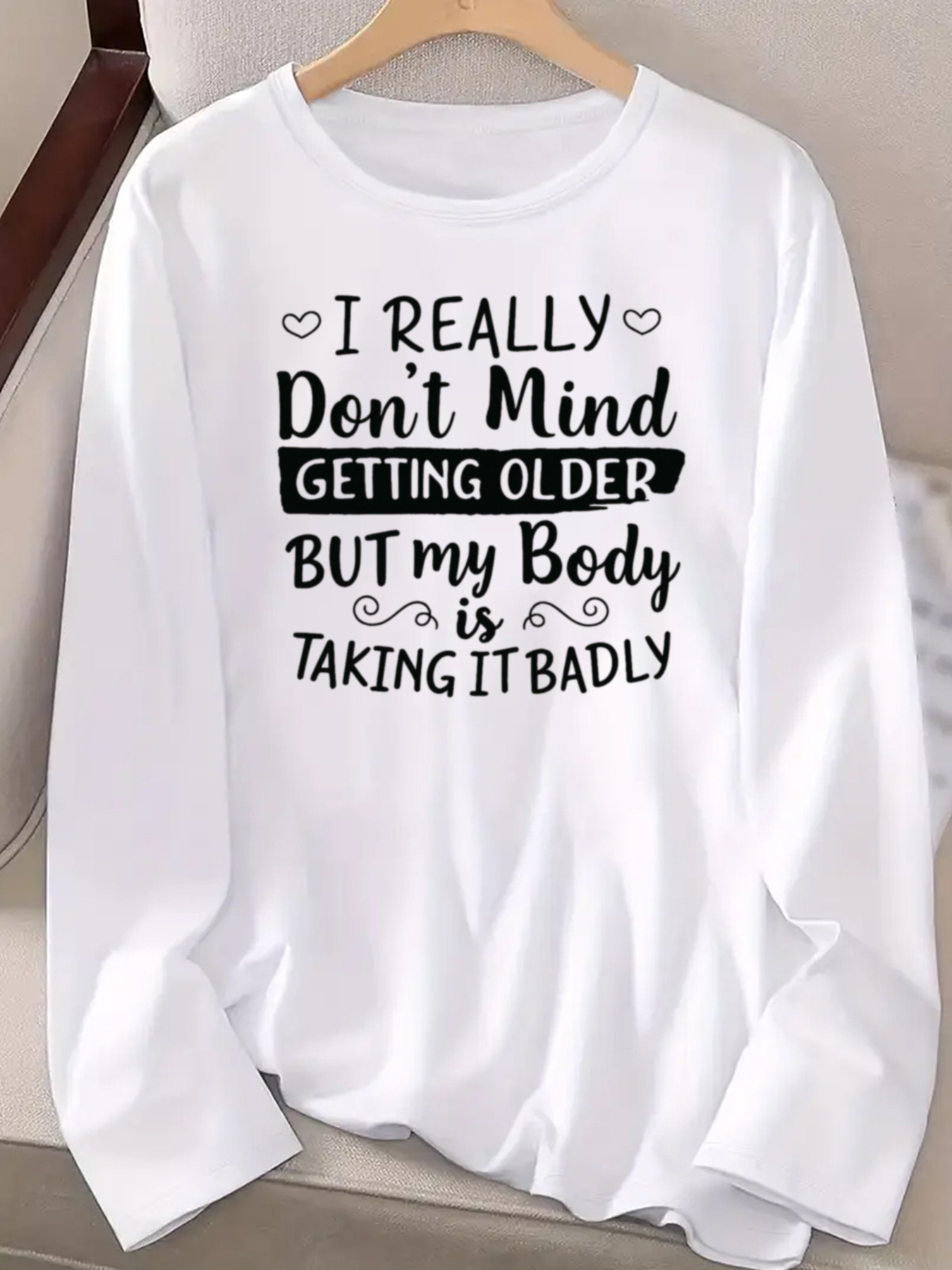Langärmliges T-Shirt mit motiv – Vintage Fashion Quotes Bewertung und Preis