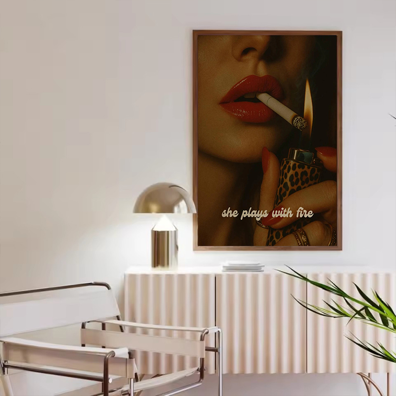 Modisches Leoparden-Matchbox-W – Vintage Vogue Fashion Poster Bewertung und Preis