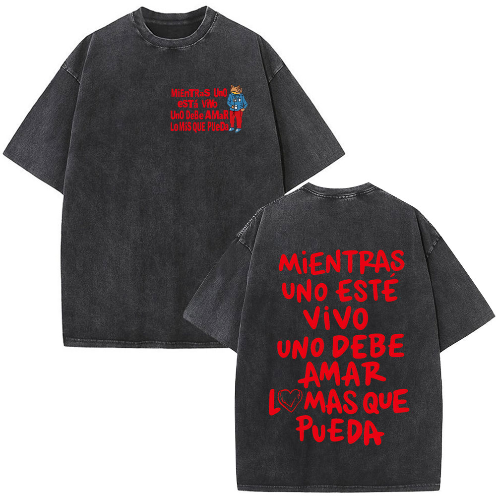 Rapper Bad Bunny Washed Vintag – Vintage Fashion World Bewertung und Preis